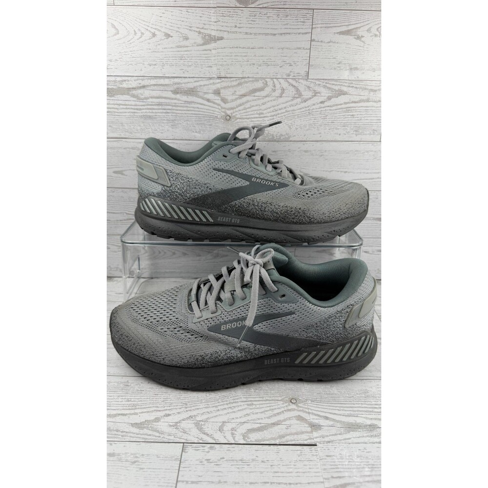 Brooks Beast Gts 24 1104252E069 Gray 8 2E Mens Sneakers Mesh Running Shoes #501